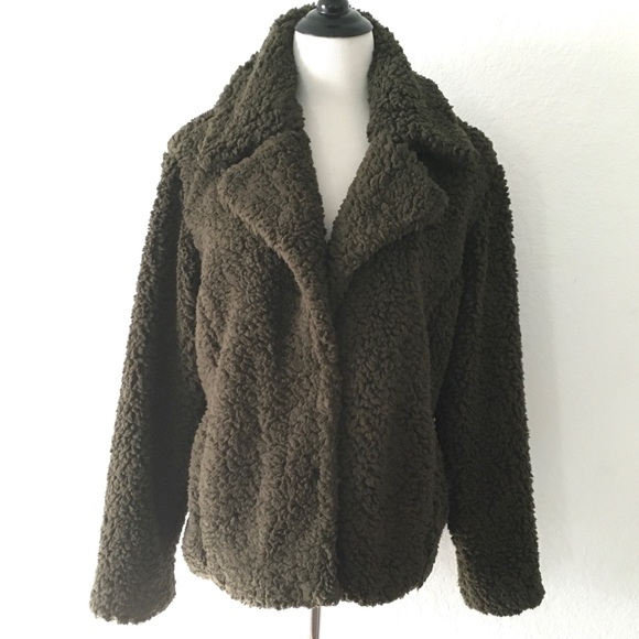 Caslon Teddy Sherpa Faux Shearling Fleece Jacket NWT.  Size M - Picture 1 of 8